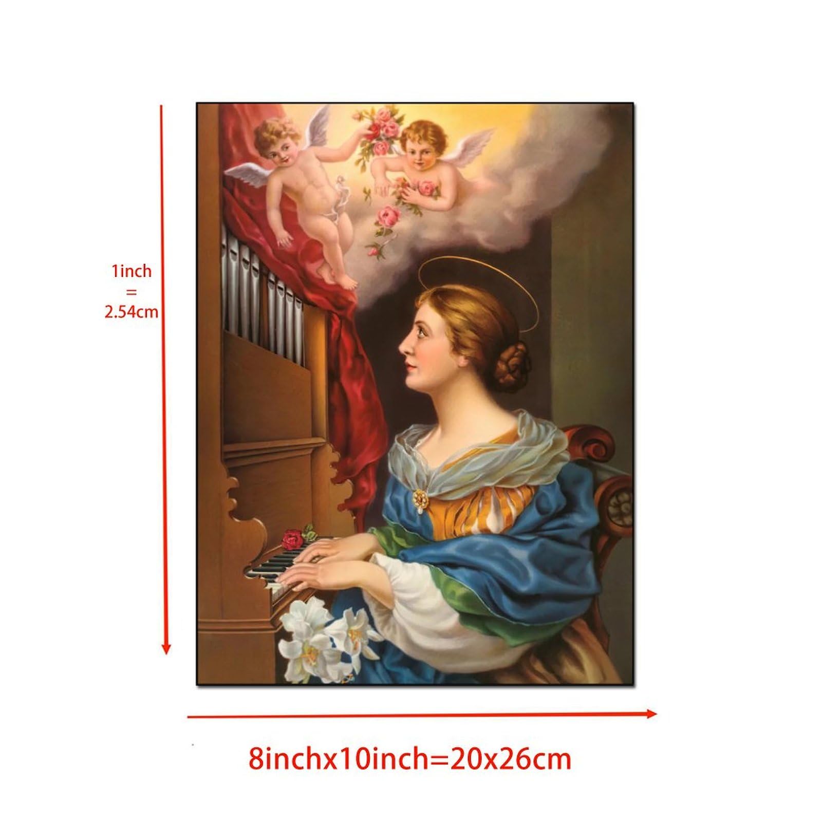 Amazon.com: ST CECILIA Posters, Catholic Patron Saint of Musicians